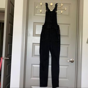 Madewell tall skinny overalls in Lunar wash XS